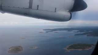 Flybe ATR72 Landing to Mariehamn Airport [upl. by Ortrude]