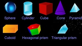 Learn Shape Flashcards For Kids 3D [upl. by Aryc]