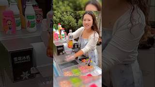 snow maker machine  snowflake ice cream  shaved ice cream  rolling ice cream  cutting ice cream [upl. by Gupta818]