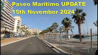 Paseo Marítimo UPDATE  Palma de Mallorca  Majorca  15th November 2024 [upl. by Wallraff248]