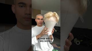 BLONDE BOY HAIRCUT WIG INSTALL 🤍🫶🏽 wiginstall fulllacewigs menwig wigtutorial [upl. by Humo301]