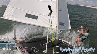 My first Hobie 16 pitchpole [upl. by Saidee]