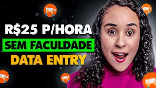 Até Iniciante SEM EXPERIÊNCIA Consegue Trabalhar Como Digitador Online Data Entry Upwork [upl. by Alexine]