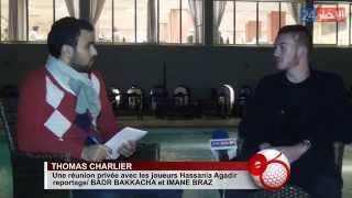 Une interview exclusive avec le joueur Hassania Agadir quotThomas Charlier quot [upl. by Haldas592]