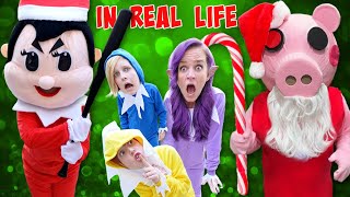 Roblox PIGGY In Real Life  Playing Elf on the Shelf with ProHacker [upl. by Bryn]