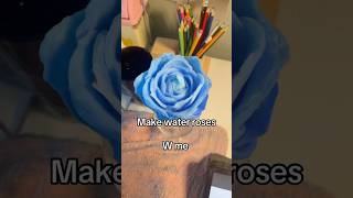 how to make a rose out of cotton pads Gifts kpop Art rose creative waterhack christmas [upl. by Enitsirt]