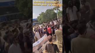 KARACHI UNIVERSITY PROTEST universityofkarachi karachiuniversity [upl. by Caras]