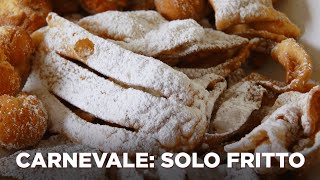 CHIACCHIERE E CASTAGNOLE  dolci fritti tipici del Carnevale ricette semplici [upl. by Anirtap64]