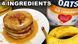 Banana Oatmeal Pancakes Recipe  4 simple ingredients [upl. by Agiaf]