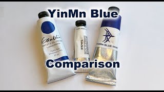 YinMn Blue Oil Paint Comparison [upl. by Attolrahc]