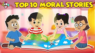 Top 10 Moral Stories  Animated Stories  English Cartoon  Moral Stories  PunToon Kids [upl. by Sanferd963]