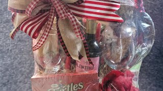 Valentines 2024 Dinner For Two Romance Basket Tutorial [upl. by Epner]