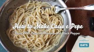 How to Make Cacio e Pepe Pasta with Cheese and Black Pepper [upl. by Sabian]