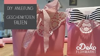 DIY Anleitung  Geschenktüten basteln und falten [upl. by Sharlene213]