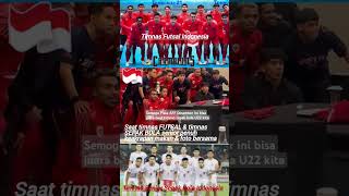 Moment Timnas Futsal Juara AFF Bertemu Timnas Sepak Bola Senior  Makan amp Foto Bersama [upl. by Alper753]