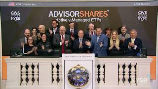 AdvisorShares Rings The Opening Bell® [upl. by Anrehs]