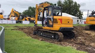 LiuGong 909E midi excavator at Plantworx 2019 [upl. by Oaht]