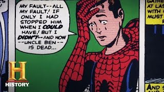 Superheroes Decoded Spiderman  History [upl. by Osnerol]