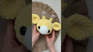 Assembling a Crochet Giraffe’s Head  amigurumipattern amigurumi [upl. by Franzen]