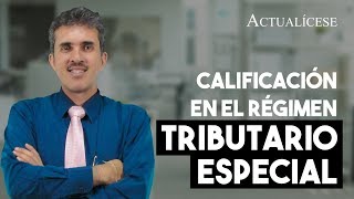 Calificación y readmisión en el régimen tributario especial plazos [upl. by Rivers332]