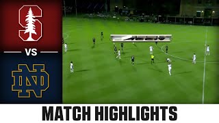 Stanford vs Notre Dame Match Highlights  2024 ACC Mens Soccer [upl. by Inad]