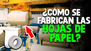 Cómo Se Fabrican Las HOJAS De PAPEL Proceso En Fábrica [upl. by Pellegrini]