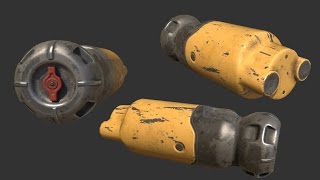 Fallout Fusion Cell p5  Substance Painter Texturing [upl. by Geralda]