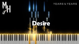 Years amp Years – Desire Gryffin Remix  Piano Cover  Sheets  MIDI  Magic Hands [upl. by Zenas90]