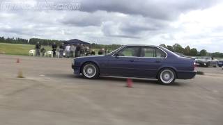 333 HP BMW Alpina B8 46 Touring E36 vs 360 HP Alpina B10 BiTurbo E34 with ECU tune [upl. by Edivad21]