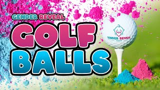 ⛳️ Gender Reveal Golf Balls  Gender Reveal Ideas [upl. by Lemahs21]