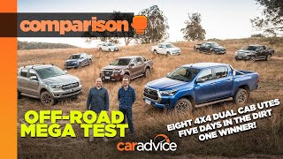 Which Ute Is Best OffRoad 2021 4x4 Ute Mega Test  CarAdvice  Drive [upl. by Eelyme]