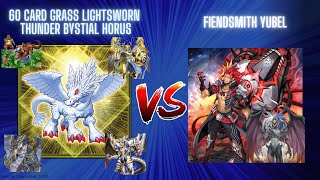 60 Card Grass Lightsworn Thunder Bystial Horus Versus Fiendsmith Yubel Round 1 Chatswood Locals [upl. by Adrianne161]