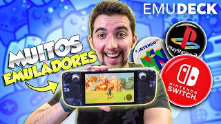 SAIU Como ter TODOS os EMULADORES no STEAM DECK Nintendo Switch PS2 PSP e MAIS [upl. by Ladnyc]