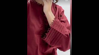 How to make beautiful sleeves designs v trending 2024 [upl. by Einapets]