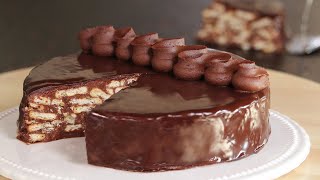 Queen Elizabeth favourite Cake  Chocolate Biscuit Cake  How Tasty Channel [upl. by Earehc]