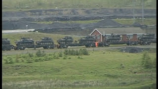 Rails in Wales MOD train loading at Cwmbargoed June 2002 [upl. by Lerim625]