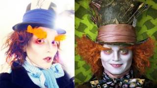 Mad Hatter Johnny Depp MakeUp  Kandee Johnson [upl. by Annaegroeg]