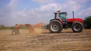 Massey Ferguson 3690 Dynashift con livella 4 metri [upl. by Crosley553]