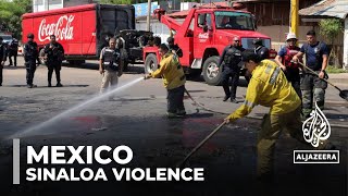 Mexico Sinaloa cartel violence Fight over control of northwestern city of Culiacan [upl. by Freeman]