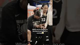 Aja Wilson Dance Moves On The Bench 🏀 wnba [upl. by Ethelinda]