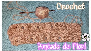 PUNTADA DE FLOR a crochetpara cobijasmantitas de bebeserie3 tutorialpasoApaso FACIL Y RAPIDO [upl. by Edas626]