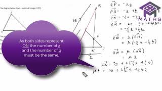 Intersecting Vectors Problems IGCSE Maths [upl. by Alatea]