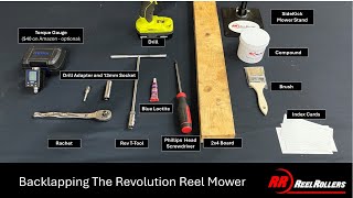 Reel Rollers Revolution 26 Reel Mower  How to video on backlapping your reel mower [upl. by Trevlac]