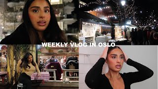 weekly vlog in Oslo ♡ trying truffle for the first time studying winter wonderland zara unboxing [upl. by Lyell]