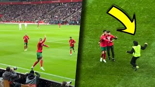 Cristiano Ronaldo vs Poland Goal amp Crazy Fans Wanted Cristiano Ronaldo Selfie [upl. by Rennie]