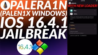 iOS 1641 Jailbreak Windows with New Loader  Palen1x USB Windows  Palera1n Jailbreak iOS 1641 [upl. by Novit]