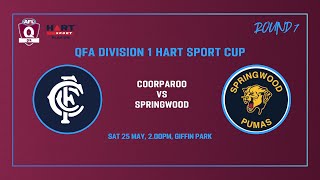 Coorparoo vs Springwood Mens Div 1 AFL [upl. by Hoban]