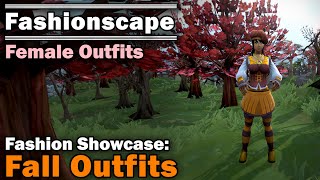 Fashionscape Showcase FallAutumn Outfits  Runescape Female Outfits [upl. by Karame300]