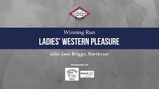 2024 ASCHSA Ladies Western Pleasure Winning Run [upl. by Bamford]