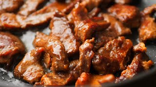 Easy Pepper Steak Recipe  Quick Dinner Idea [upl. by Rolyat]